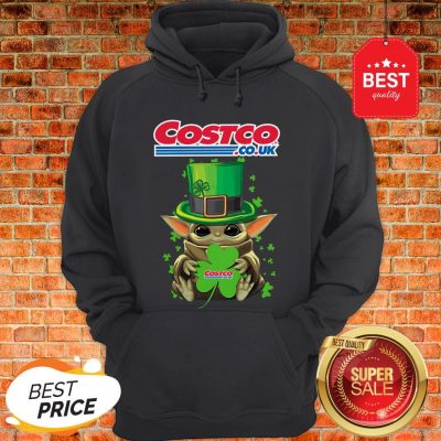Baby Yoda Hug Costo Co.Uk Shamrock St.Patrick’s Day Star Wars Hoodie