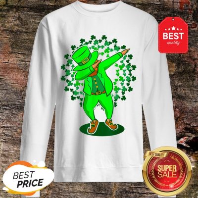 Funny St Patricks Day Dabbing Leprechaun Dab Dance Green Sweatshirt