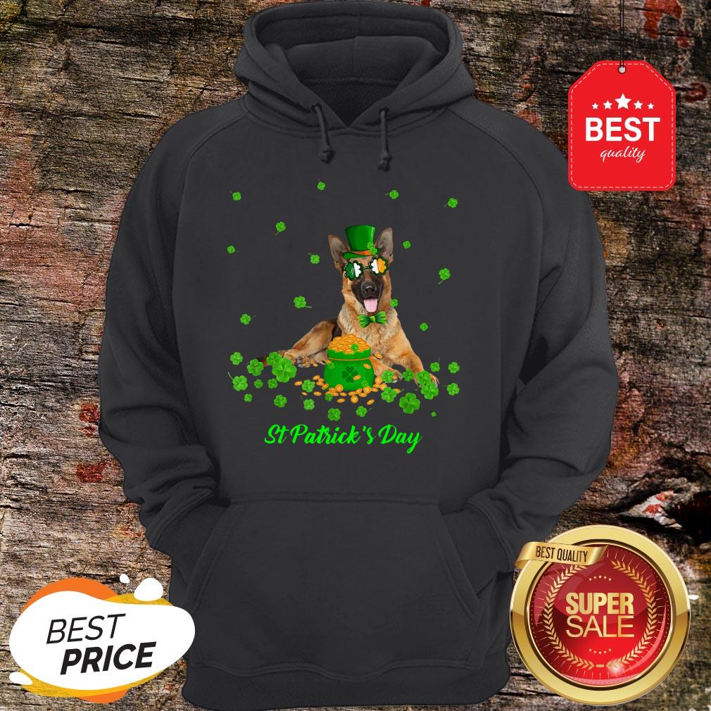 German Shepherd Dog St Patricks Day Leprechaun Dog Hoodie