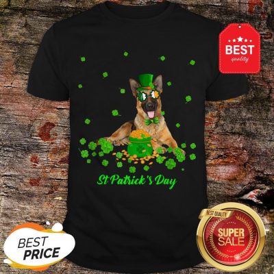 German Shepherd Dog St Patricks Day Leprechaun Dog Shirt