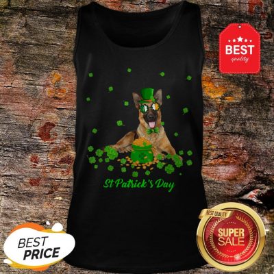 German Shepherd Dog St Patricks Day Leprechaun Dog Tank Top