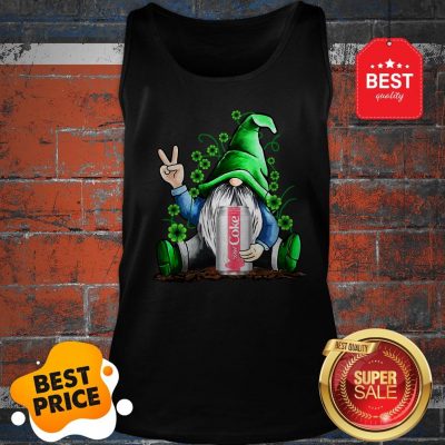 Gnome Hold Diet Coke Irish Shamrock St. Patrick’s Day Tank Top