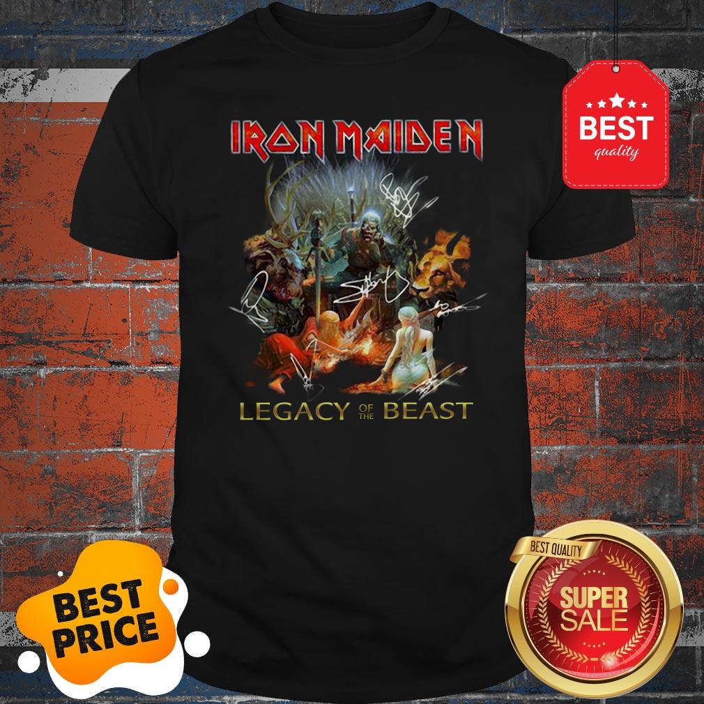 Iron Maiden Mashup Legacy Of The Beast Signatures Shirt