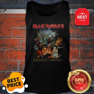 Iron Maiden Mashup Legacy Of The Beast Signatures Tank Top