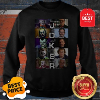 Joker Versions Signatures The Gangster The Comedian The Joker Sweatshirt