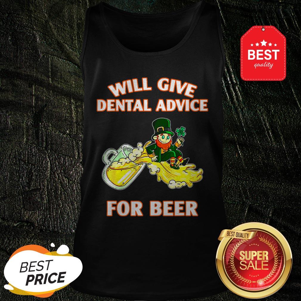 Leprechaun Will Give Dental Advice For Beer St. Patrick’s Day Tank Top Leprechaun Will Give Dental Advice For Beer St. Patrick’s Day Tank Top