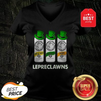 Lepreclawns Pot O’ Gold Shamrock Lucky St Patrick’s Day V-neck