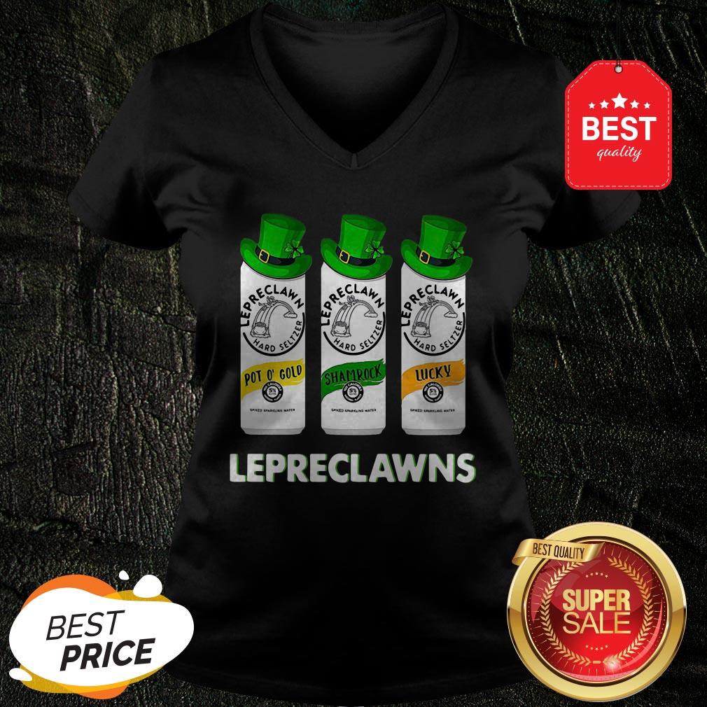 Lepreclawns Pot O’ Gold Shamrock Lucky St Patrick’s Day V-neck Lepreclawns Pot O’ Gold Shamrock Lucky St Patrick’s Day V-neck