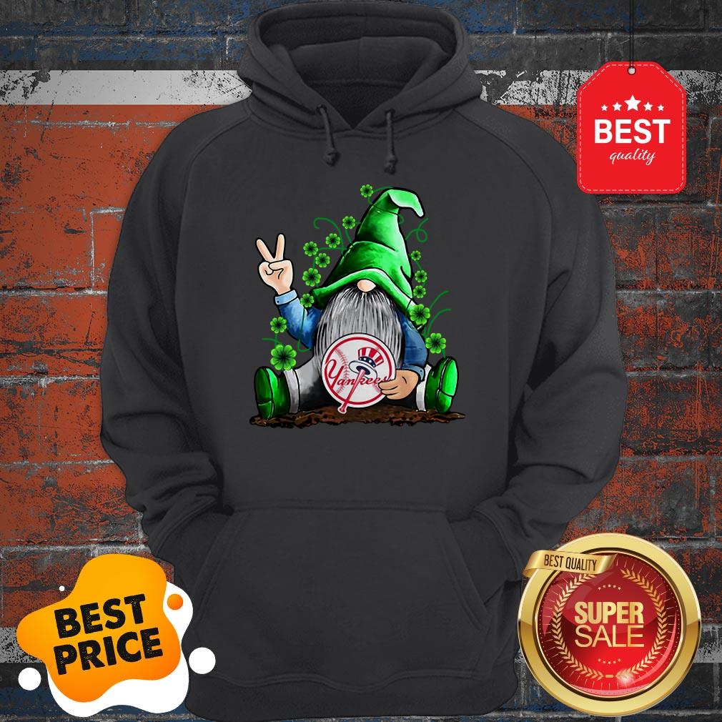 MLB Gnomes Lucky Hug New York Yankees Baseball Hoodie MLB Gnomes Lucky Hug New York Yankees Baseball Hoodie