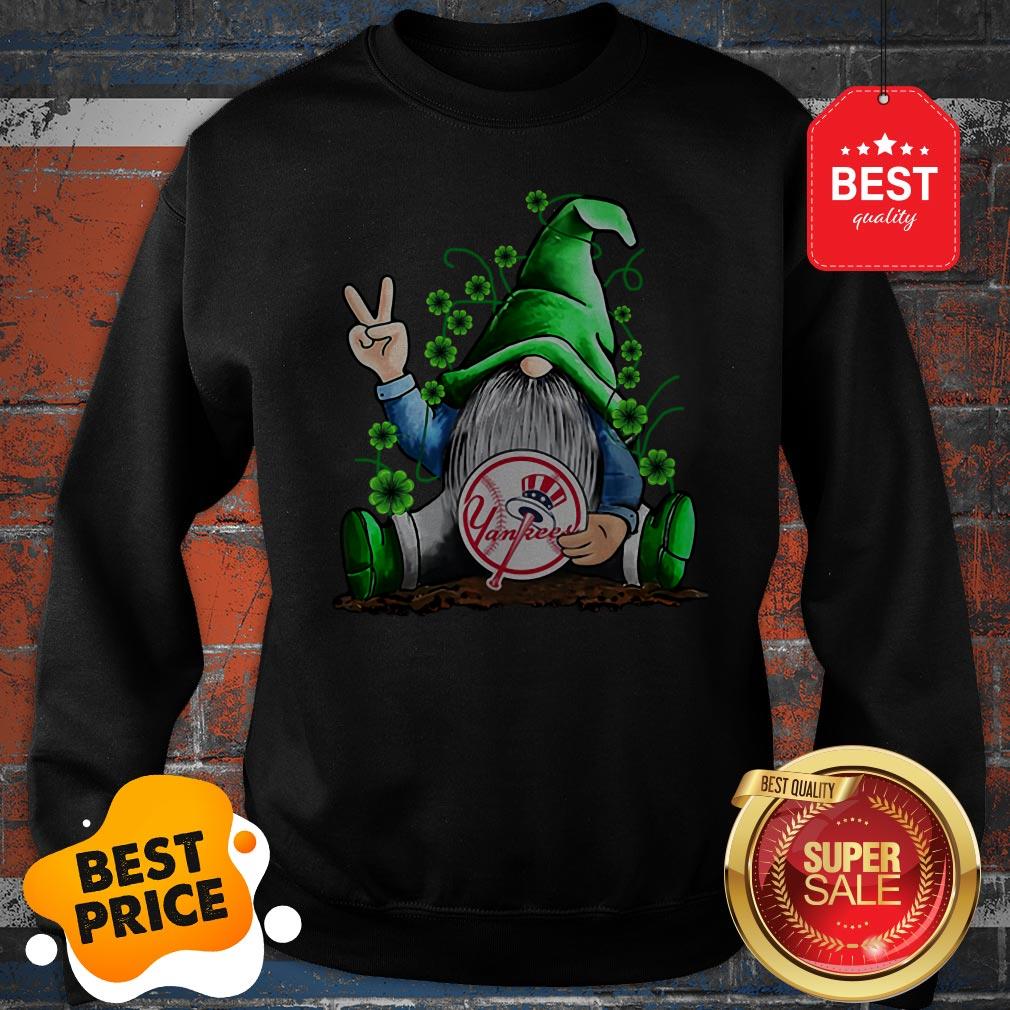 MLB Gnomes Lucky Hug New York Yankees Baseball Sweatshirt MLB Gnomes Lucky Hug New York Yankees Baseball Sweatshirt