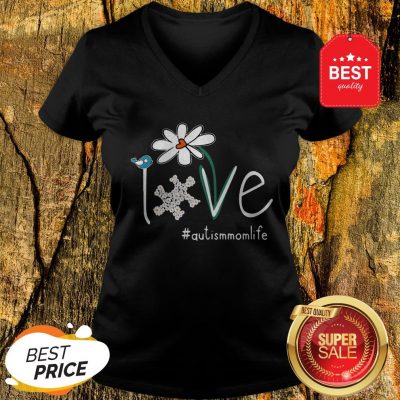 Nice Flower Love #Autismmomlife V-neck