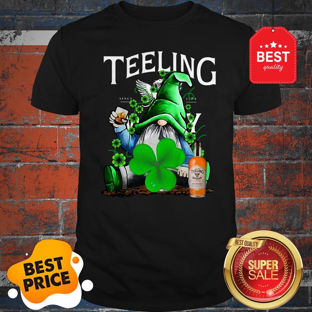 Nice Gnome Drinking Teeling Whiskey St Paddy’s Day Shirt