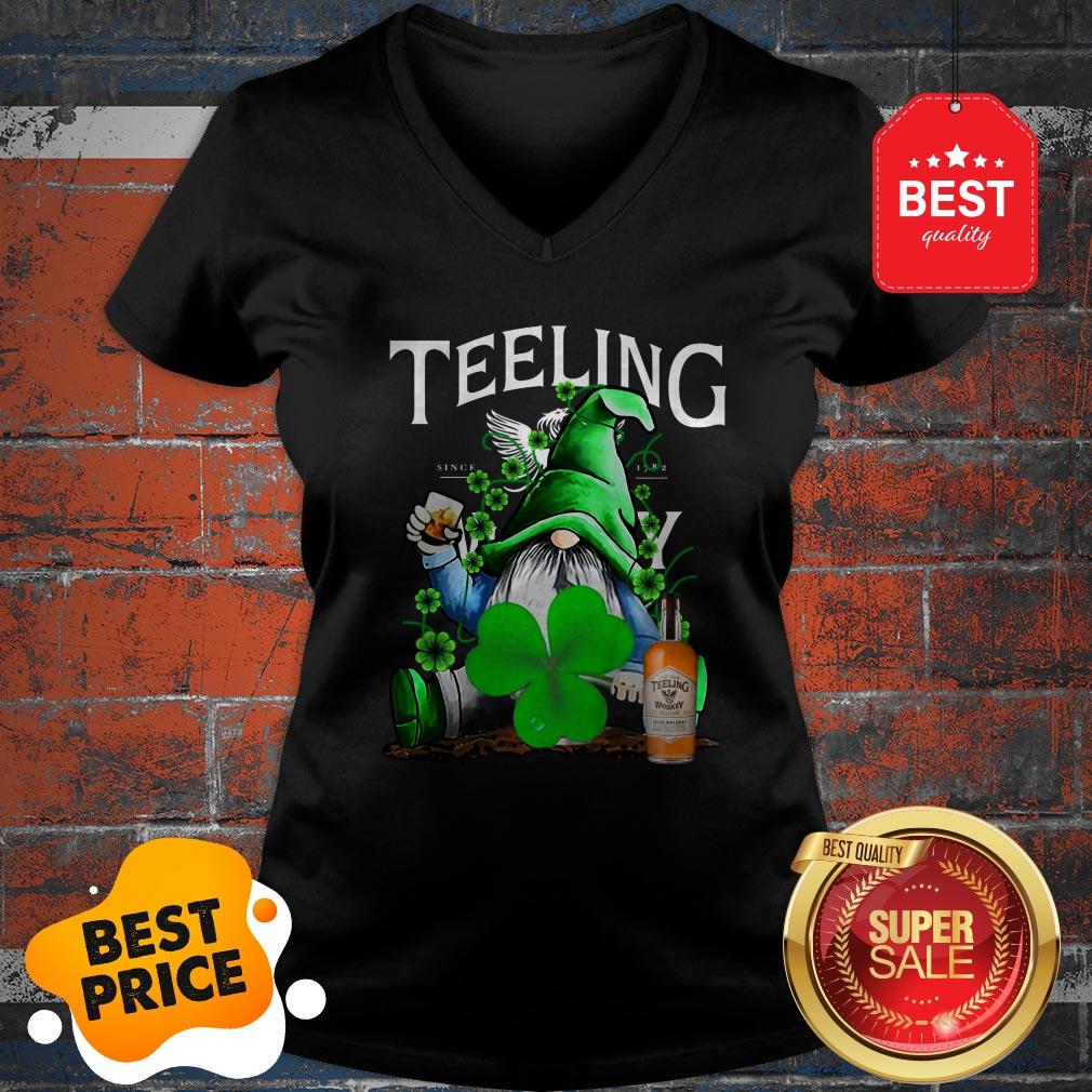 Nice Gnome Drinking Teeling Whiskey St Paddy’s Day V-nerck Nice Gnome Drinking Teeling Whiskey St Paddy’s Day V-nerck