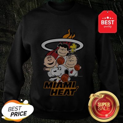 Nice Peanut Characters Mashup Miami Heat Sweatshirt