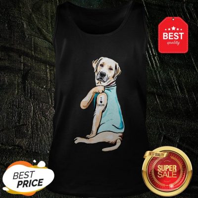 Official Golden Retriever I Love Mom Tattoos Tank Top