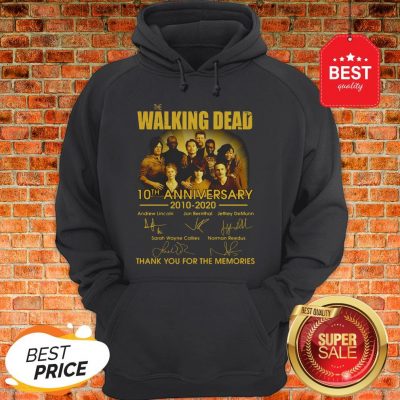 The Walking Dead Character 10th Anniversary 2010-2020 Signatures Hoodie