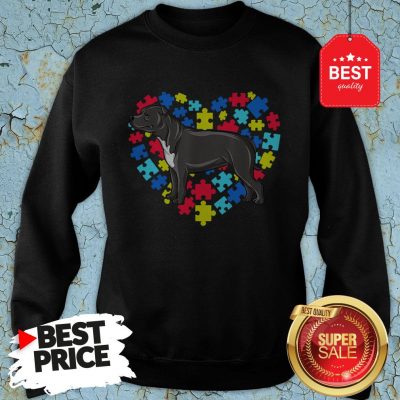 Autism Awareness Staffordshire Bull Terrier Dog Heart Gift Sweatshirt