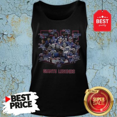 Nice New York Giants Legends Signatures Tank-top