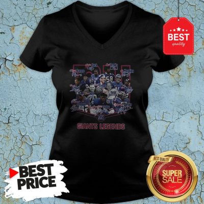 Nice New York Giants Legends Signatures V-neck