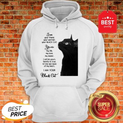 Official I'm Your Friend Your Partner Your Black Cat Hoodie