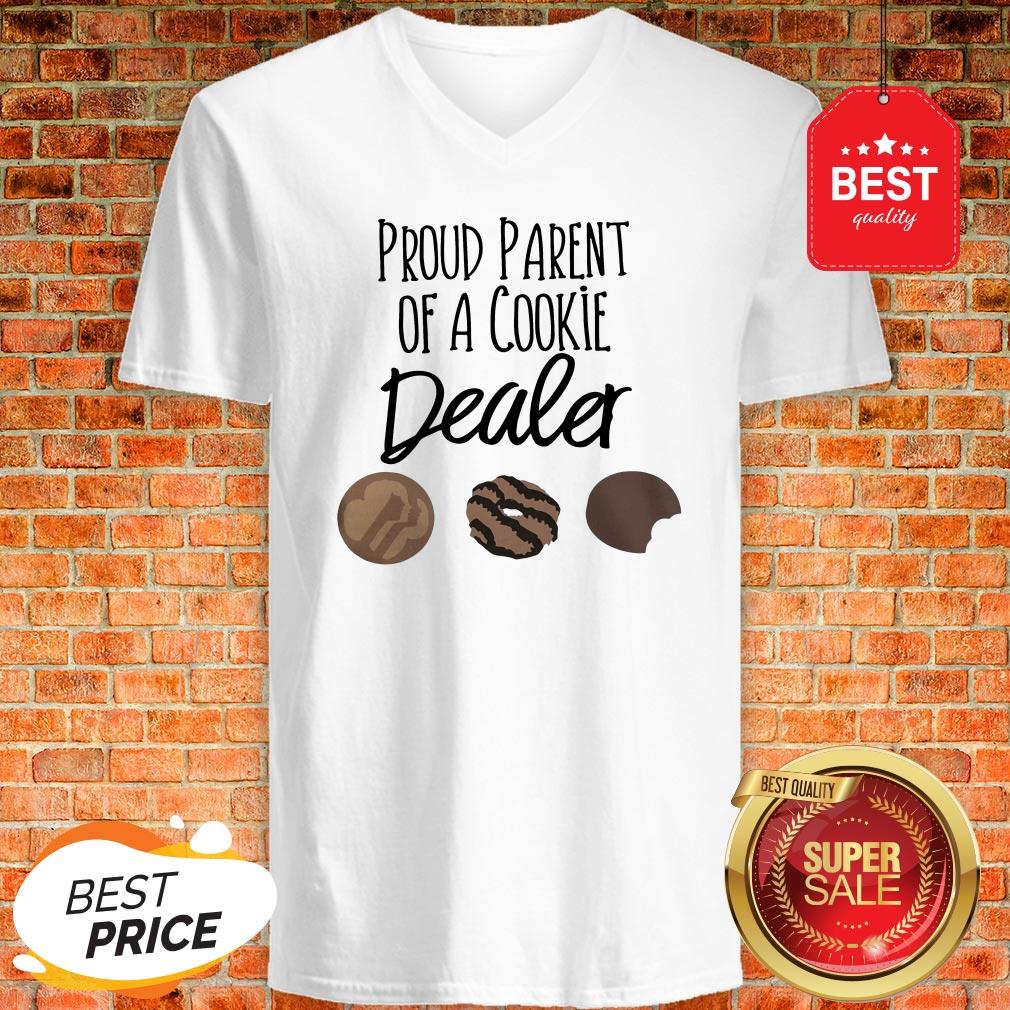 Official Proud Parent Of A Cookie Dealer V-neck Official Proud Parent Of A Cookie Dealer V-neck