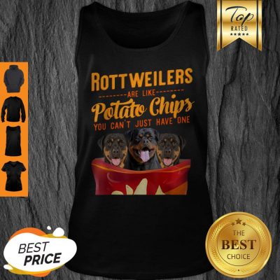 Premium Rottweilers And Potatoes Chips Funny Dog Mama Papa Tank Top