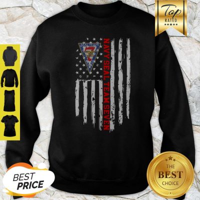 United States Navy Seal Team Seven American Flag Sweatshirt