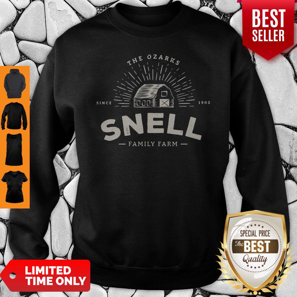 Funny Snell Family Farm Logo from Ozark Baseball Sweatshirt Funny Snell Family Farm Logo from Ozark Baseball Sweatshirt