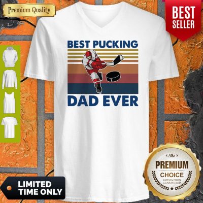 Good Best Pucking Dad Ever Vintage V-neck