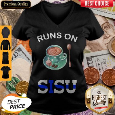 Good Runs On Coffee And Sisu V-neck