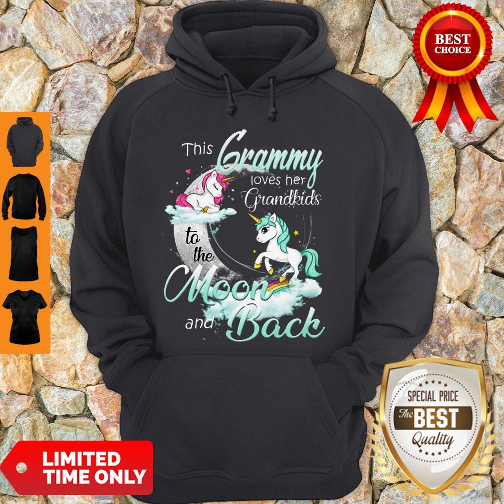 Official The Grammy Loves Her Grandkids To The Moon And Back Hoodie Official The Grammy Loves Her Grandkids To The Moon And Back Hoodie