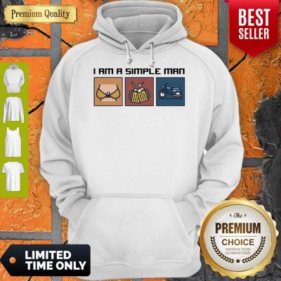 Good I Love Boobs Beer And Motorbike I Am A Simple Man Hoodie