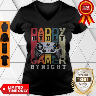 Nice Daddy By Dad By Night Gamer Vintage V-neck