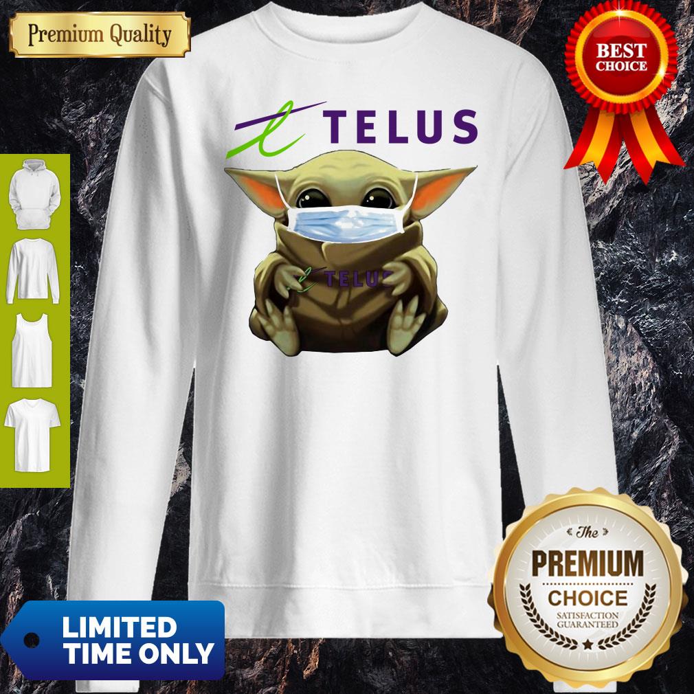 Nice Star Wars Baby Yoda Hug Telus Mask Covid-19 Sweatshirt Nice Star Wars Baby Yoda Hug Telus Mask Covid-19 Sweatshirt