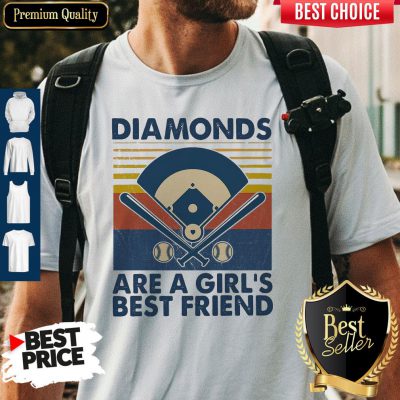 Official Baseball Diamonds Are A Girl’s Best Friend Vintage Shirt