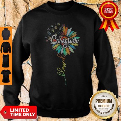 Perfect Sunflower Blessed Caregiver Sweatshirt