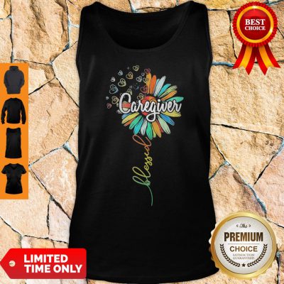 Perfect Sunflower Blessed Caregiver Tank Top