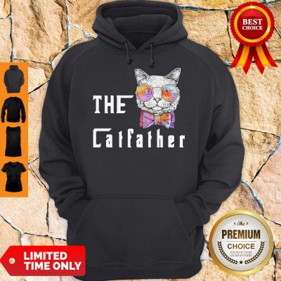 Pretty The Catfather Cat Glasses Hoodie