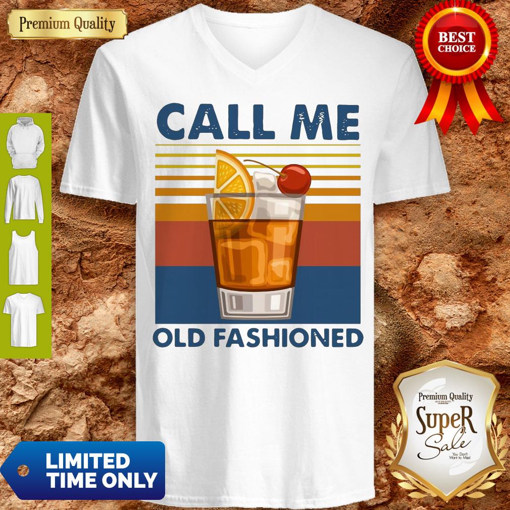 Pretty Wine Call Me Old Fashioned Vintage V-neck Pretty Wine Call Me Old Fashioned Vintage V-neck