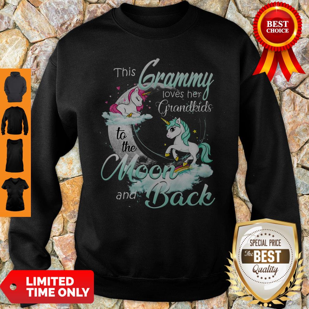 Official The Grammy Loves Her Grandkids To The Moon And Back Sweatshirt Official The Grammy Loves Her Grandkids To The Moon And Back Sweatshirt