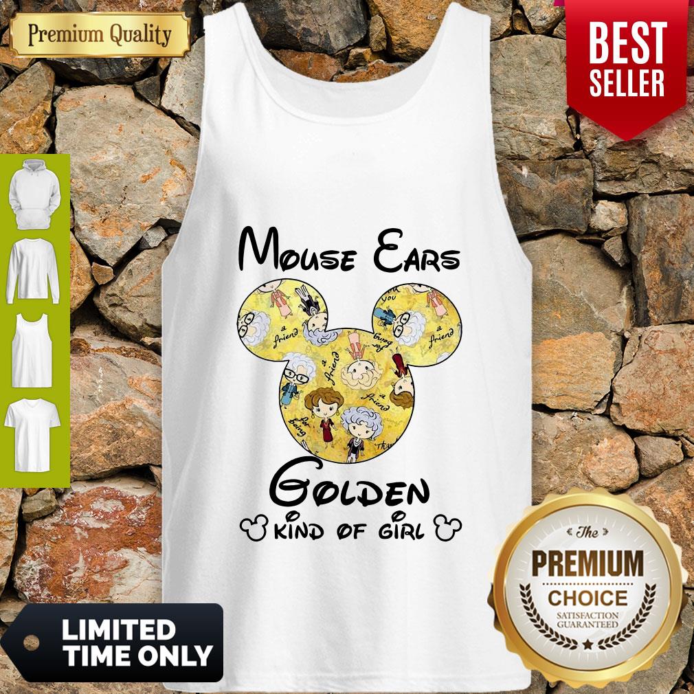 Pretty Mouse Ears Golden Kind Of Girl Tank Top Pretty Mouse Ears Golden Kind Of Girl Tank Top
