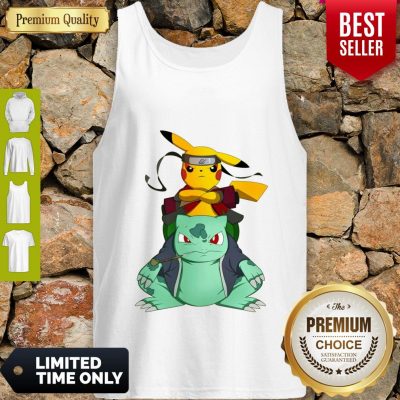 Pretty Pikachu Bulbasaur Pokemon Naruto Parody Tank Top
