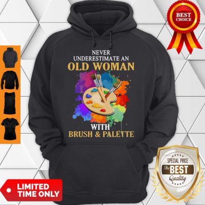 Top Never Underestimate An Old Man With Brush And Palette Hoodie