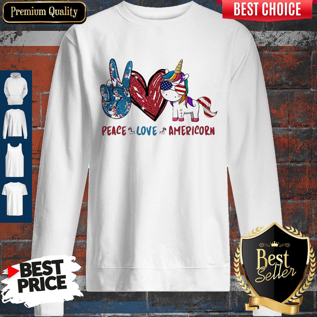 Awesome Unicorn Peace Love Americorn Sweatshirt Awesome Unicorn Peace Love Americorn Sweatshirt