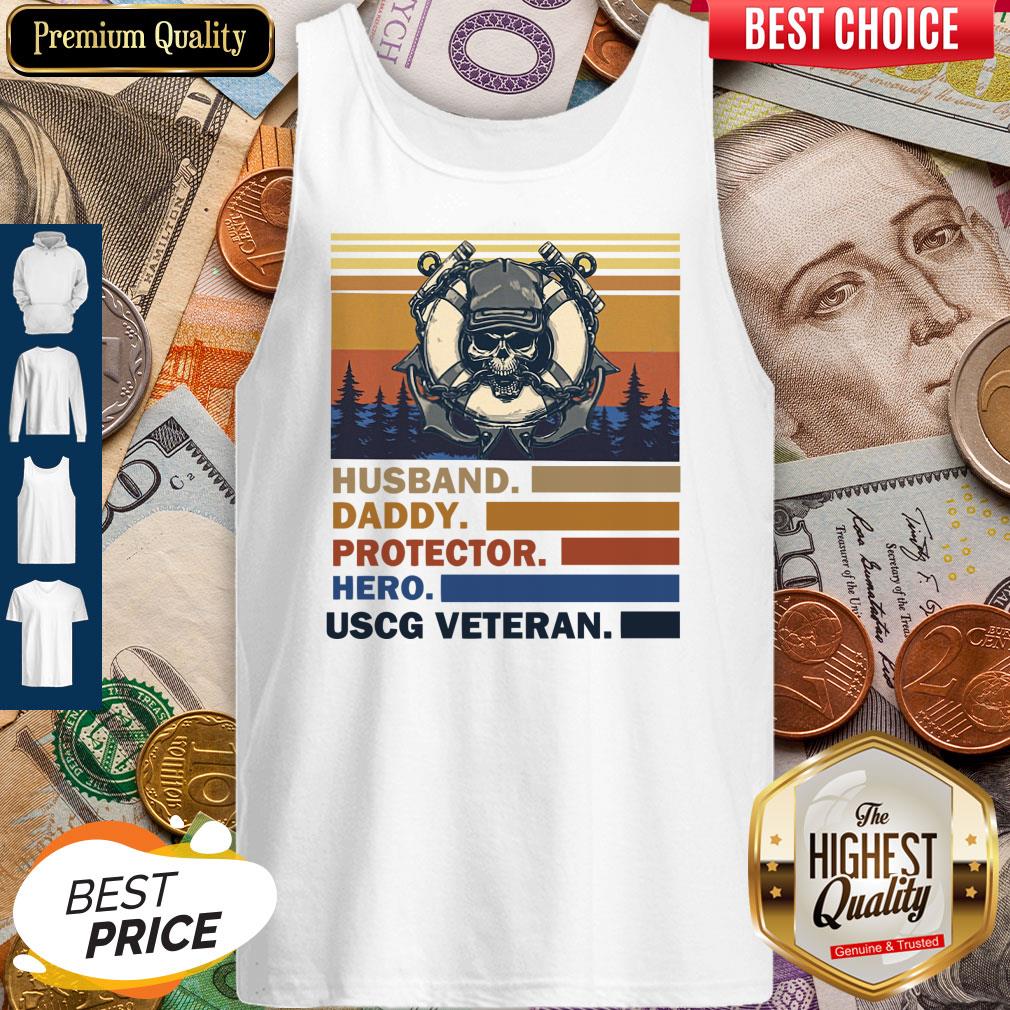 Premium Husband Daddy Protector Hero Army Uscg Veteran Vintage Tank Top Premium Husband Daddy Protector Hero Army Uscg Veteran Vintage Tank Top