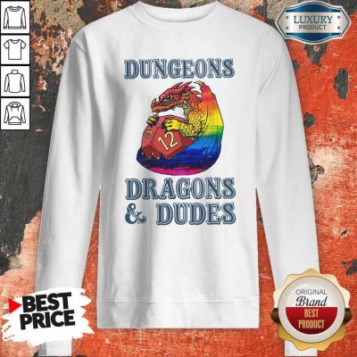 Top LGBT Dungeons Dragons And Dudes Sweatshirt