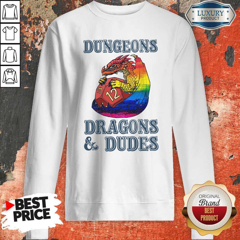 Top LGBT Dungeons Dragons And Dudes Sweatshirt Top LGBT Dungeons Dragons And Dudes Sweatshirt