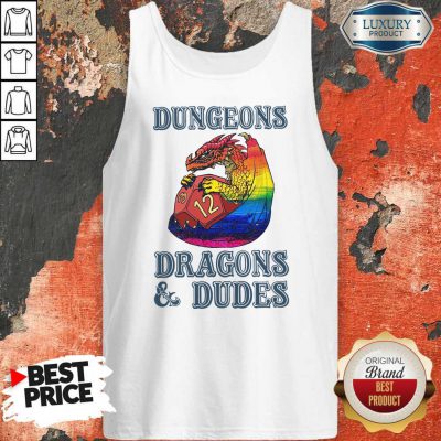 Top LGBT Dungeons Dragons And Dudes Tank Top