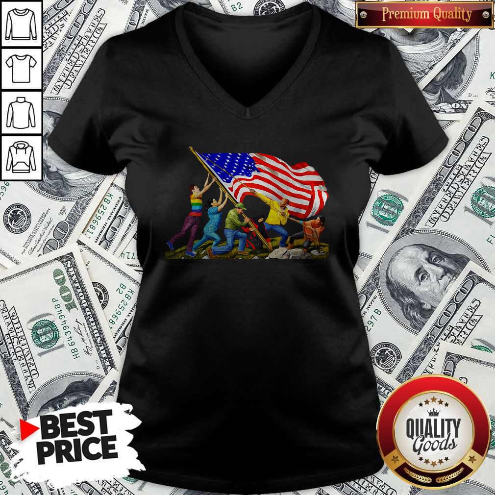 Awesome America The Melting Pot V-neck Awesome America The Melting Pot V-neck