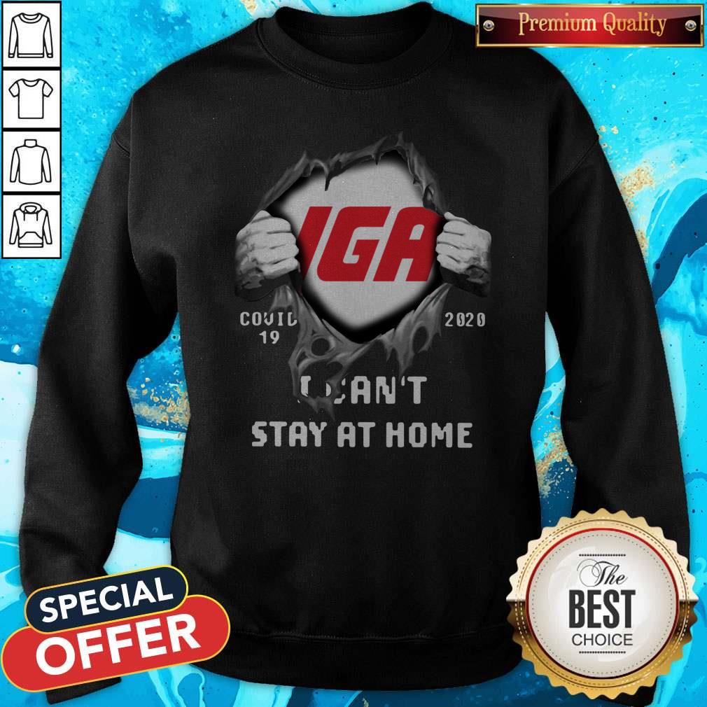 Awesome Blood Inside Me IGA Covid-19 2020 I Can’t Stay At Home Shirt - Image 4